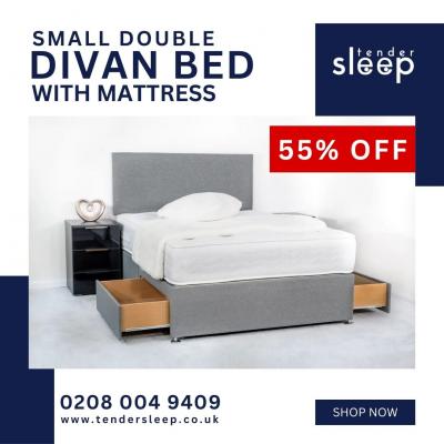 Small Double Divan Bed With Mattress